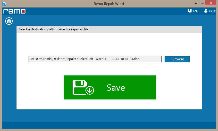 preview the repaired document using Remo Repair Word