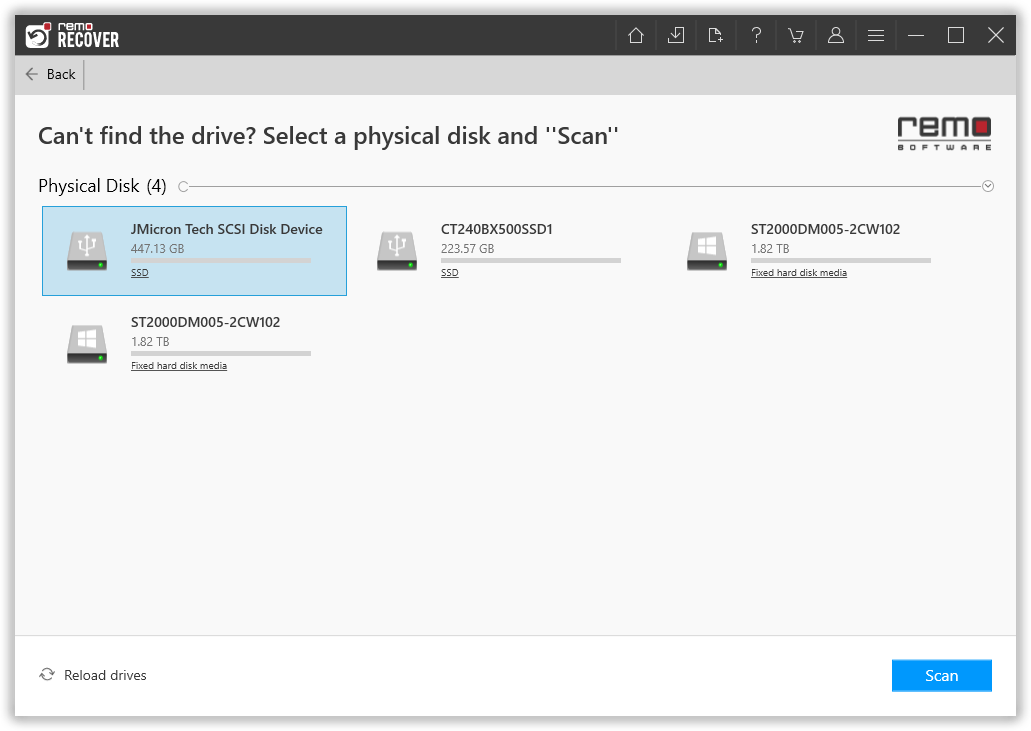 launch-the-tool-and-select-the-unallocated-hard-drive