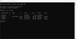 using diskpart to fix unallocated hard drive error