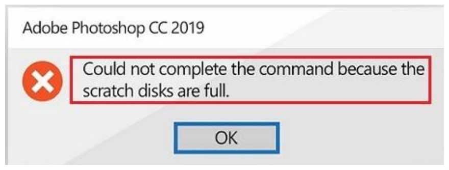 photoshop scratch disk error