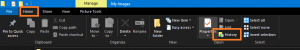 Go to History on Windows Explorer