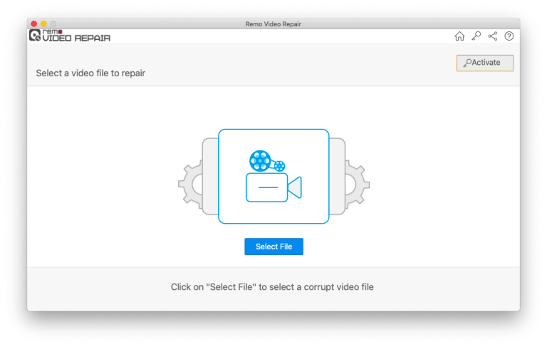 Remo Video Repair - Select Video File to Repair