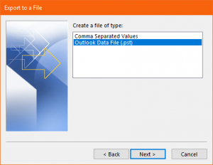 select-data-file-in-pst-format