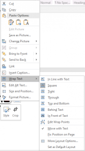 In Line text option in Word to Fix This Picture Can’t Be Displayed In Word