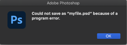 photoshop program error