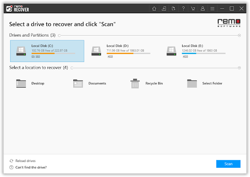 go to the disk from where you want to restore psd files