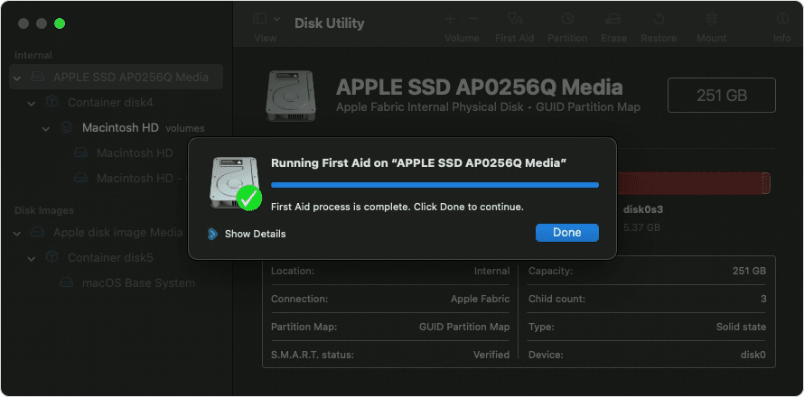 use-disk-utility-and-run-first-aid-to-repair-corrupted-hard-disk-drive