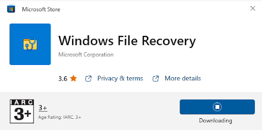 recover deleted files using windows file recovery tool